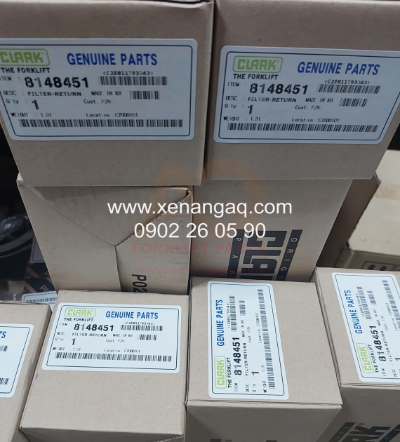 8148451 Lọc nhớt hồi thủy lực Clark GTS20, GTS33D