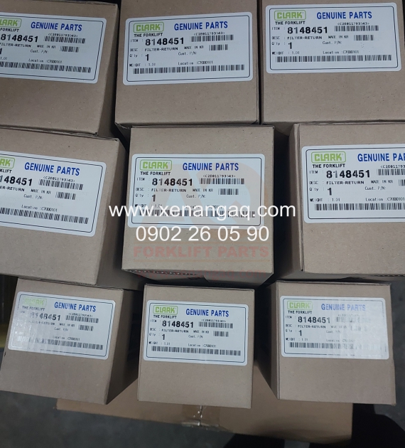 8148451 Lọc nhớt hồi thủy lực Clark GTS20, GTS33D