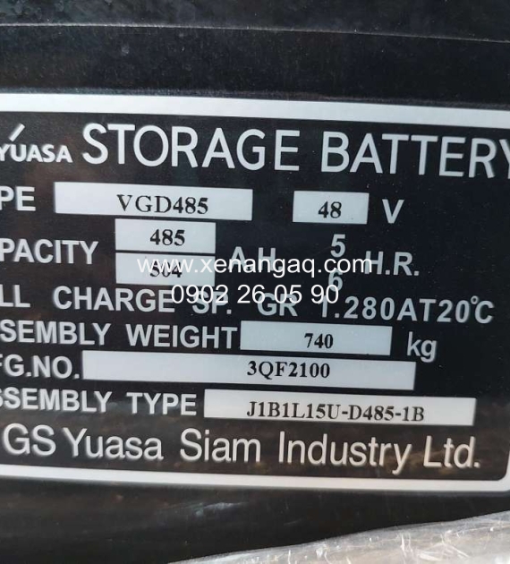ẮC QUY 48V-485AH GS YUASA VGD485