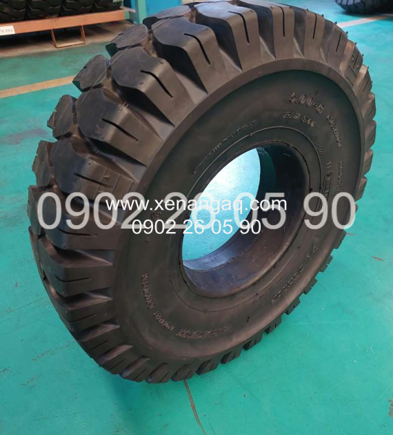 Vỏ Đặc Xe Nâng 5.00-8 Hiệu Dunlop